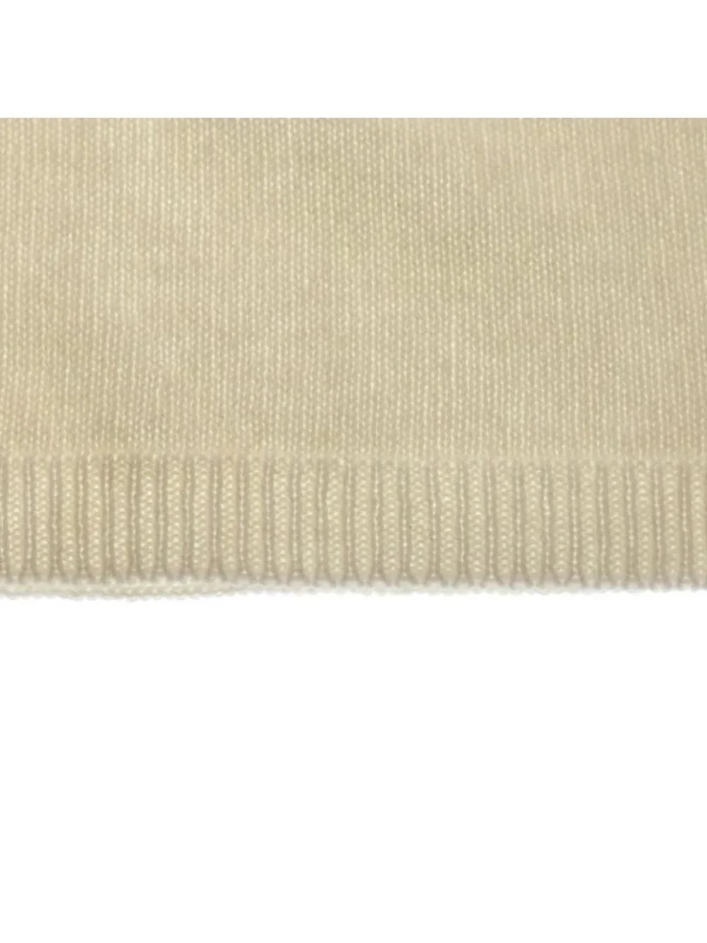 Chanel Coco Mark Sequin Cashmere Knit Scarf Large White - Picture 3 of 6